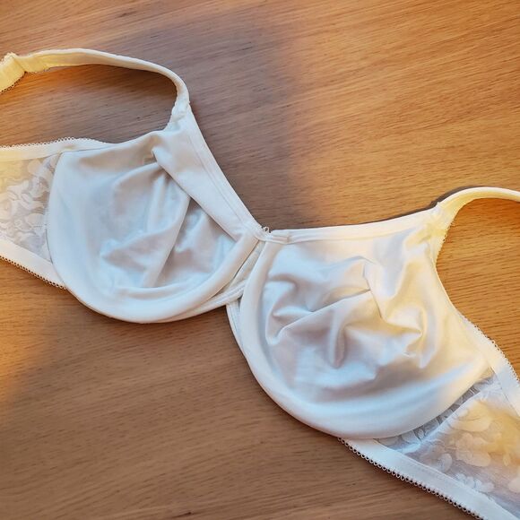 Wacoal #85567 Cream Floral Bra Size 38D - Picture 6 of 9
